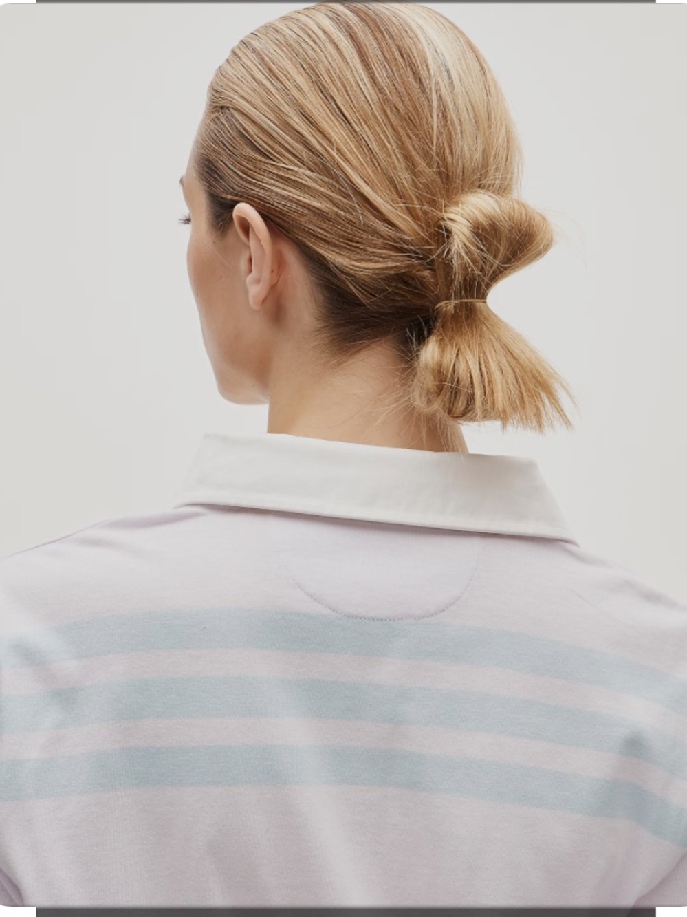 J. Crew Boyfriend jersey rugby shirt in stripe - Raven Stripe Lavender B - Picture 5 of 7